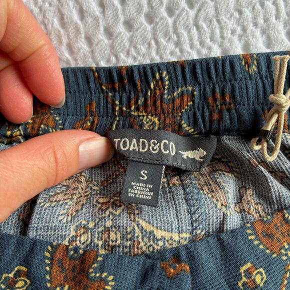 NWOT Toad & Co Skirt Manzana Pull-on Midi Women S Button 100% Organic Cotton 90s - Picture 4 of 16